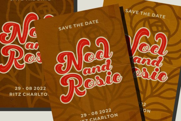 Retro Rocks Font PNG with transparent background - Preview 2
