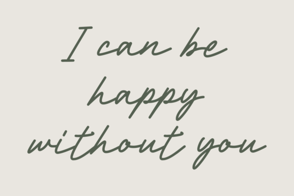 Rindu Jati Font PNG with transparent background - Preview 2