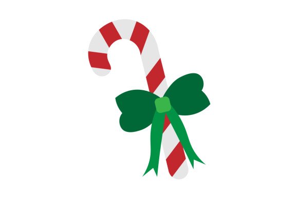 Candy Cane Christmas Bow SVG Cut file by Creative Fabrica Crafts ...