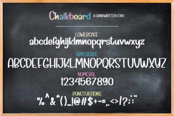 Chalkboard Font - Preview 4
