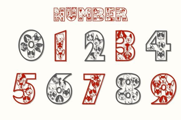 Cute Cat Dog Font - Preview 2
