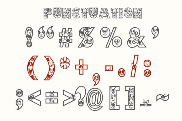 Cute Cat Dog Font - Preview 3
