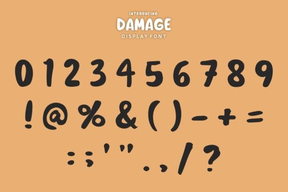 Damage Font - Preview 3