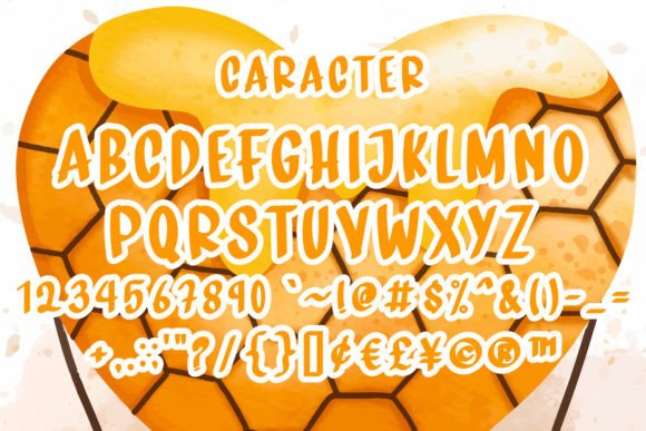 Honey Home Font PNG with transparent background - Preview 2