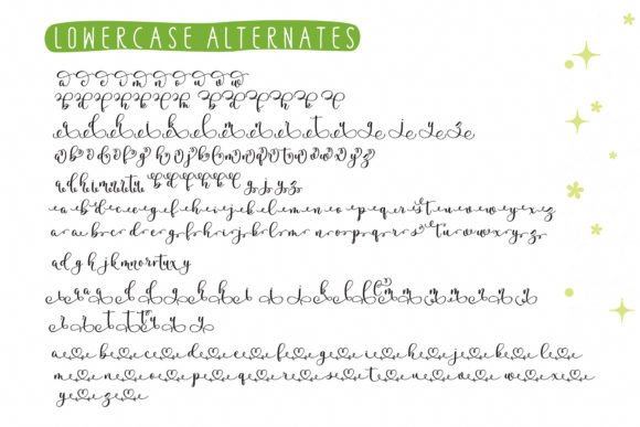 Minari Garden Duo Font PNG with transparent background - Preview 5