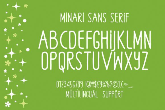 Minari Garden Duo Font PNG with transparent background - Preview 6