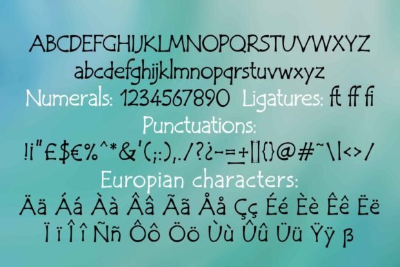 Motyfa Font PNG with transparent background - Preview 1
