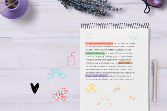 Oh so Neat Font PNG with transparent background - Preview 1