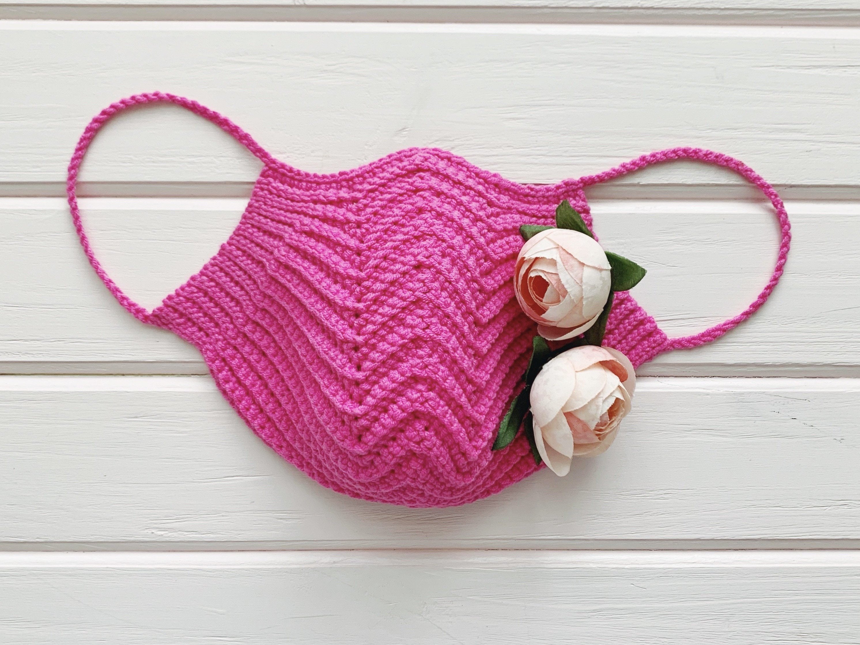 Reusable Face Mask Crochet Pattern PDF