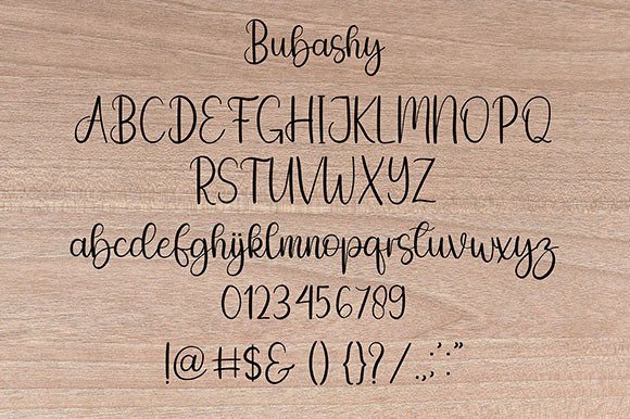 Bubashy Font - Preview 6