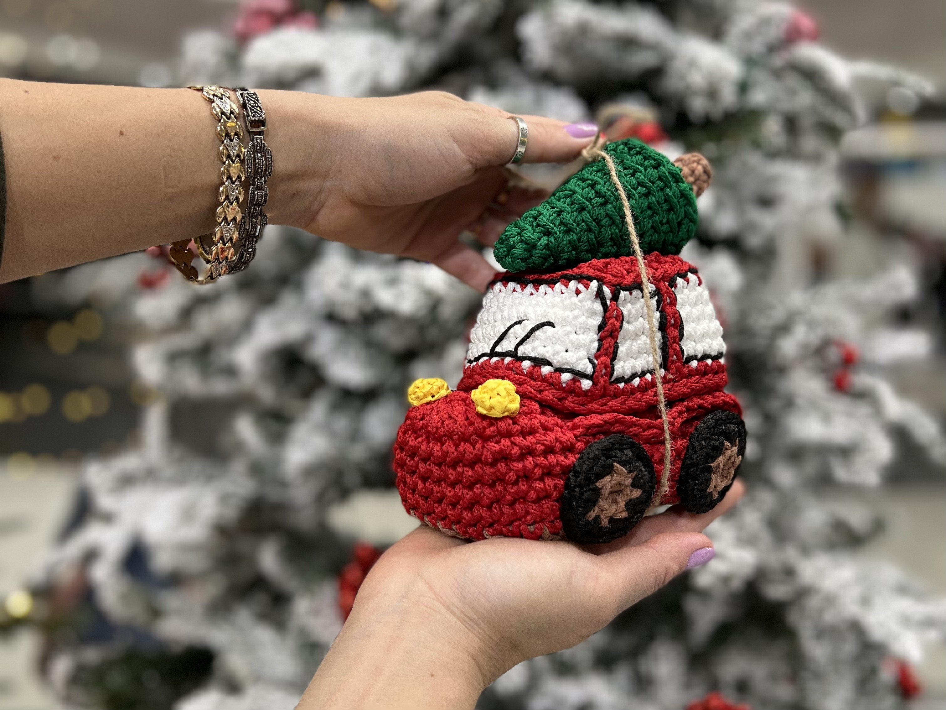 Crochet Pattern Car Christmas Tree