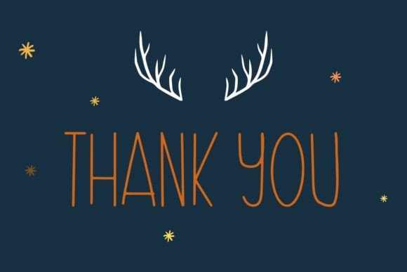 Reindeer Font PNG with transparent background - Preview 3