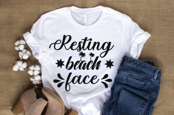 Resting Beach Face-SVG Vector Design Graphic T-shirt Designs By SK BARMAN