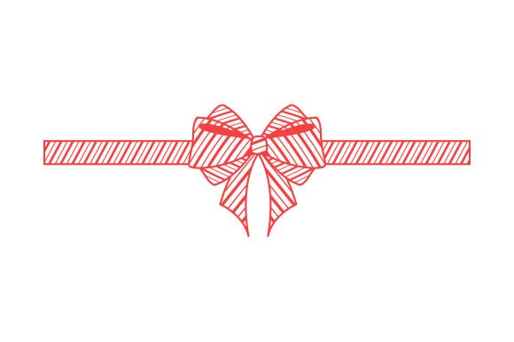 Candy Cane Christmas Bow SVG Cut file by Creative Fabrica Crafts ...