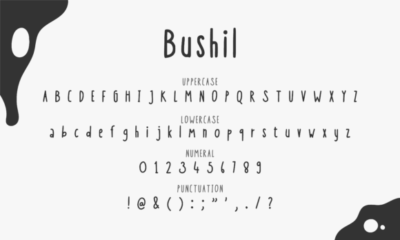 Bushil Font - Preview 1