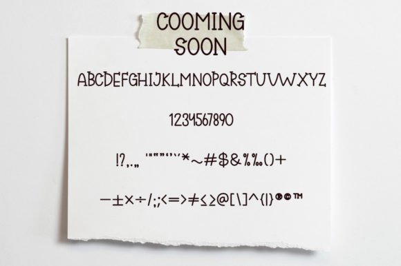 Cooming Soon Font - Preview 5