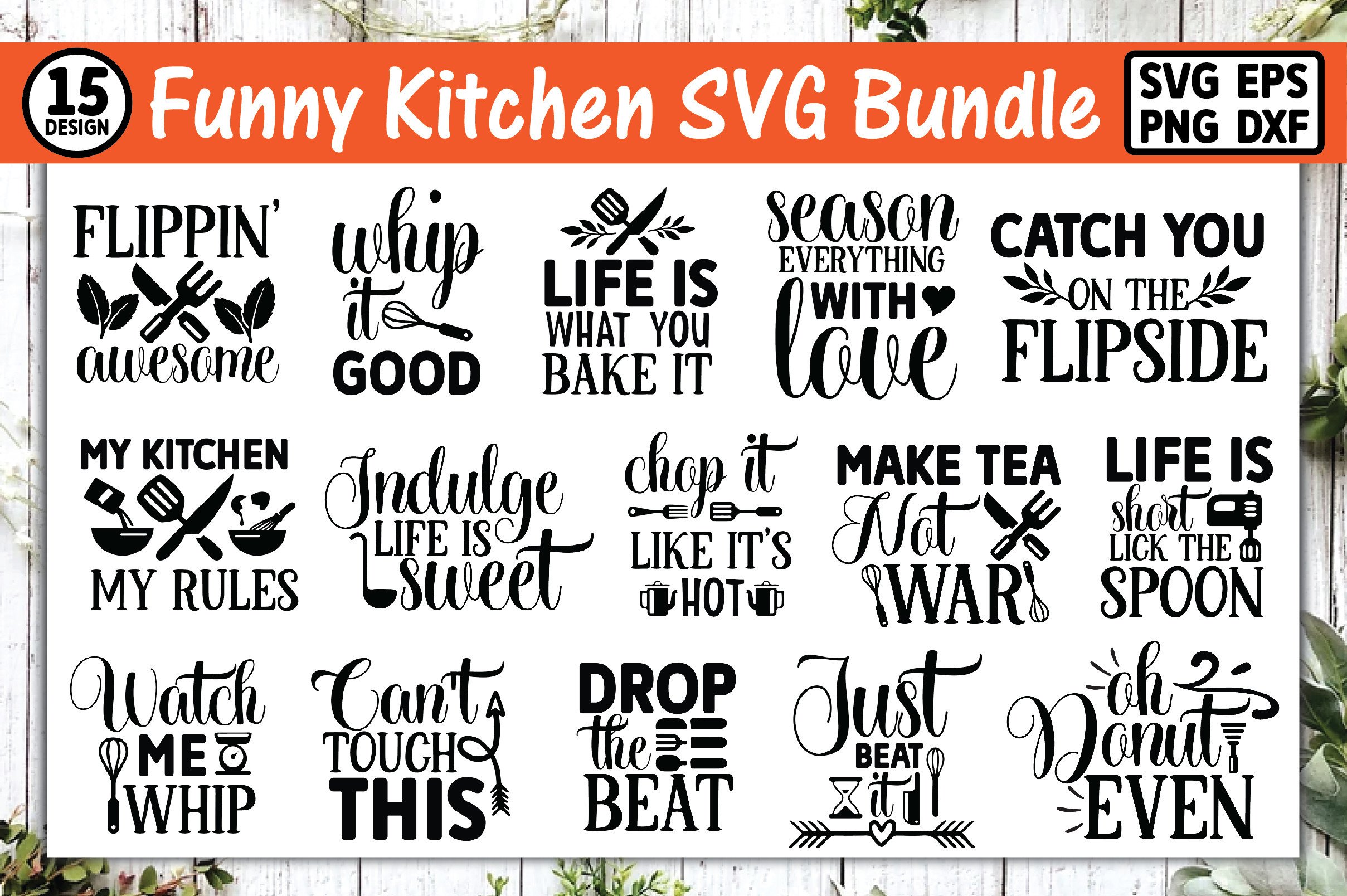 Funny Kitchen SVG Bundle Graphic by Design shop · Creative Fabrica