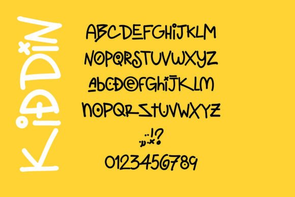 Kiddin Font - Preview 3