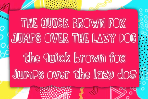 Pop Retro Font PNG with transparent background - Preview 3