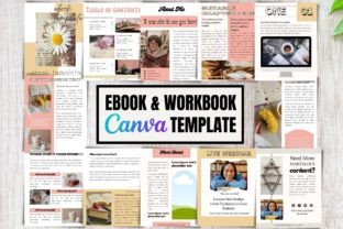 EBook Template Canva, Workbook, Workshee Graphic by craftsmaker ...