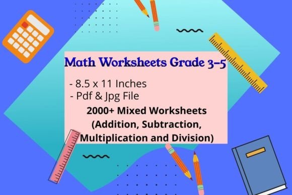 2000+ Math Workbook Mixed Problems Graphic by Creative Dream · Creative ...