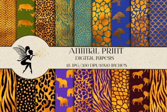 Animal Print Digital Paper Pack
