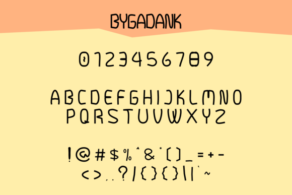 Bygadank Font - Preview 2