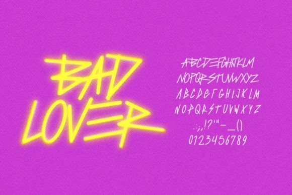 Bad Lover Font - Preview 3