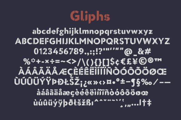 Engine Font - Preview 1