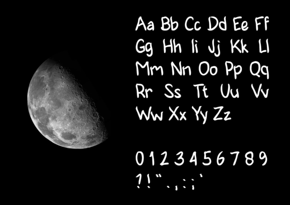 Full Moon Font - Preview 1