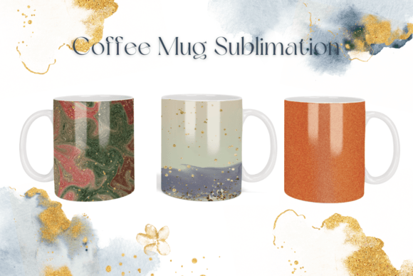 Glitter Bundle Coffee Mug Wrap Graphics