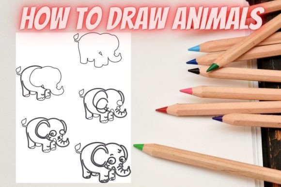 How to Draw Animals Step by Step Elephant