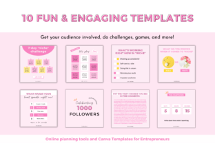 Instagram Engagement Posts Canva Graphic by catecreates1 · Creative Fabrica