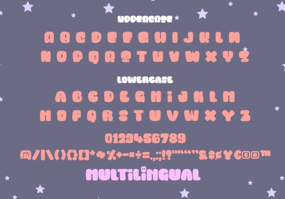Marshmallow Font PNG with transparent background - Preview 1