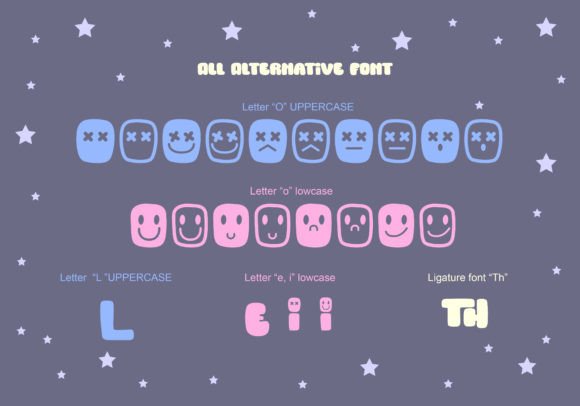 Marshmallow Font PNG with transparent background - Preview 2