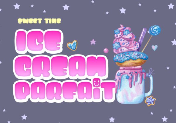 Marshmallow Font PNG with transparent background - Preview 4
