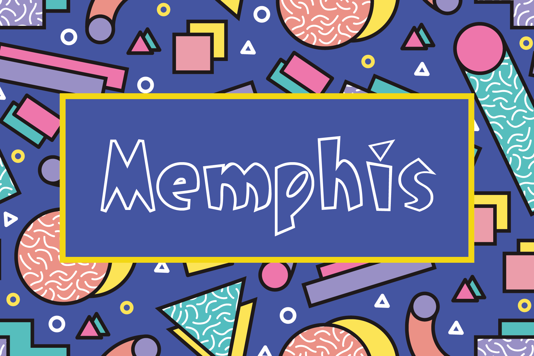 Memphis preview, playful optimistic Memphis design style