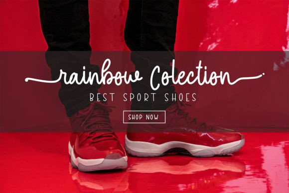 Monday Rainbow Font PNG with transparent background - Preview 5