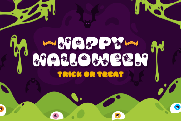 Scary Scream Font PNG with transparent background - Preview 1