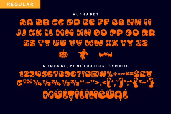 Scary Scream Font PNG with transparent background - Preview 4