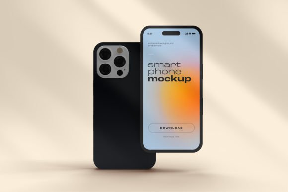 Smart Phone Mockup Design Graphic by 72 dpi · Creative Fabrica