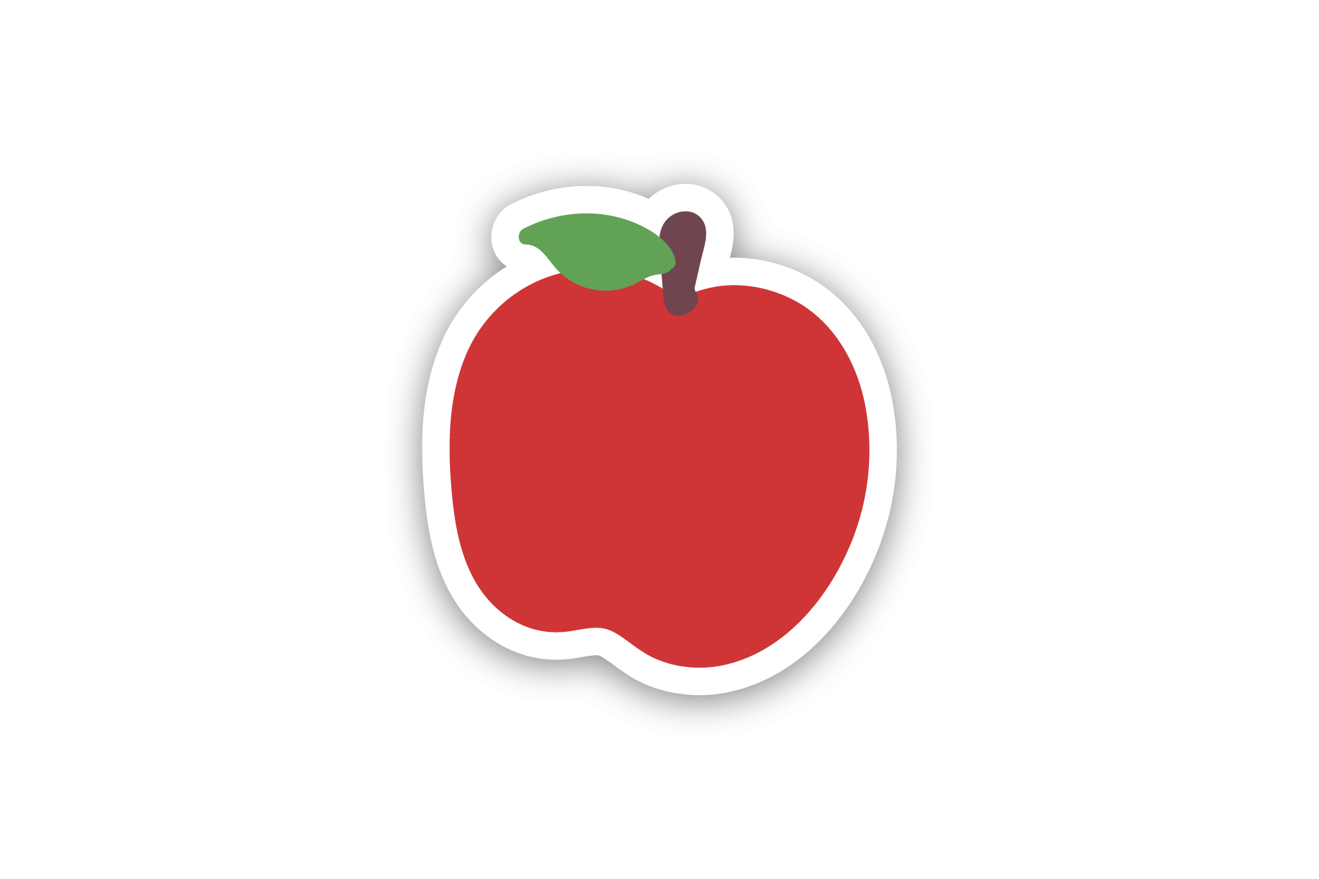 Apple Sticker Graphic by laskarlangitstudio · Creative Fabrica