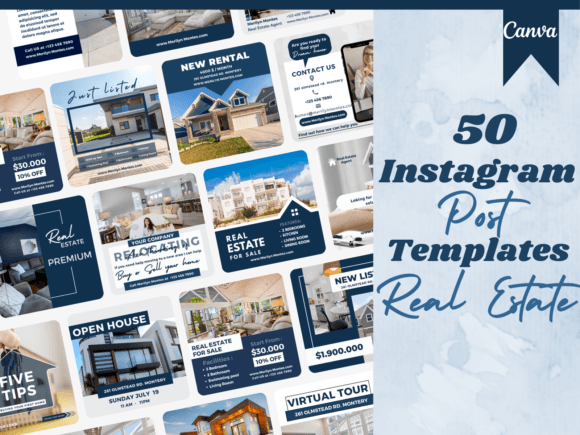 50 Real Estate Instagram Posts Templates