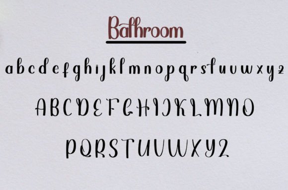 Bathroom Font - Preview 4