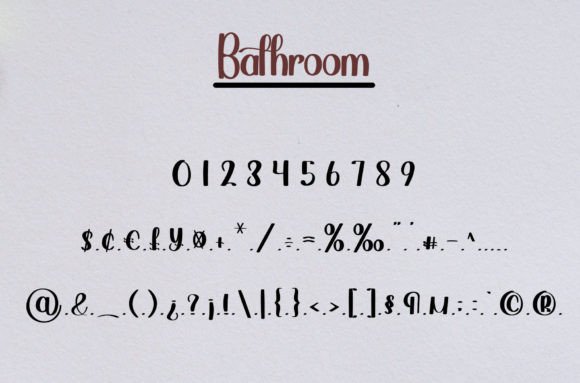 Bathroom Font - Preview 5