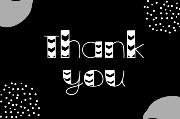 Black White Font - Preview 5