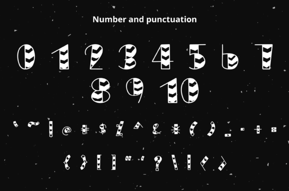 Black White Font - Preview 4
