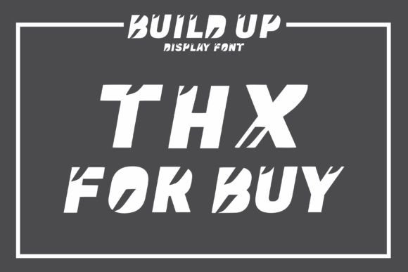 Build Up Font - Preview 4