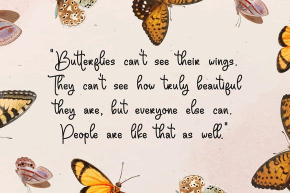 Butterfly Font - Preview 1