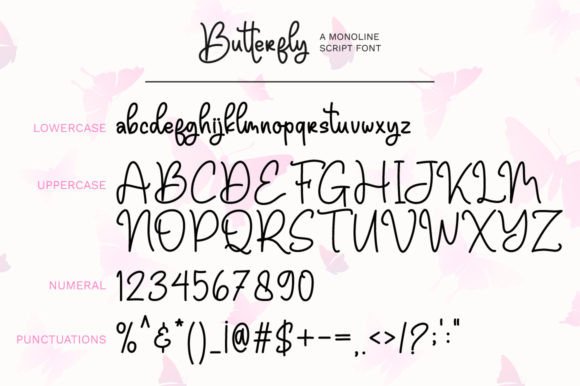 Butterfly Font - Preview 6